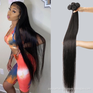 Wholesale 10a Grade Cuticle Aligned Vendors Raw Virgin Brazilian hair bundles Long 40 inch Body Wave Human Hair in mozambique